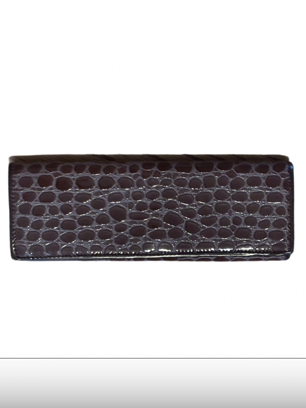 Coup d'Etat Ltd. Brown Croc-Embossed Clutch Wallet - New With Tags